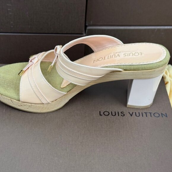 Louis Vuitton Opalescent Block Heel Sandals - Picture 5 of 7